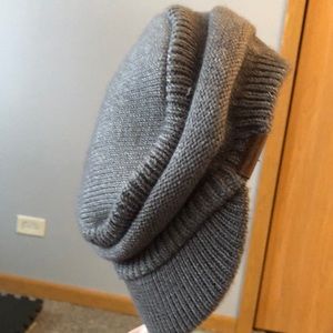 Ladies Adidas Climawarm fleece & knit grey billed hat